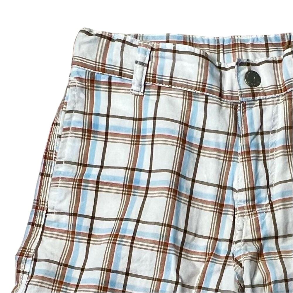 Nautica White Plaid Adjustable Waist Bermuda Shorts sz XL(7X) - Picture 2 of 10